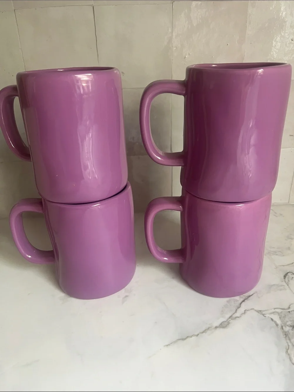 Rae Dunn Purple Halloween Witch Hocus Pocus, Magic Mug Set